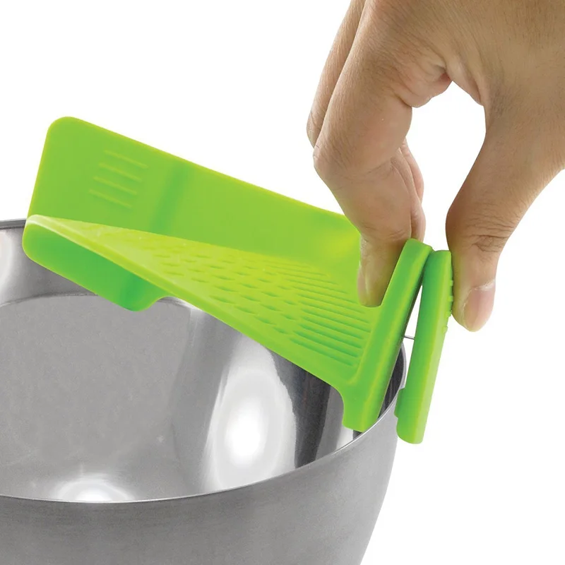 Realand универсальный силиконовый зажим для сковороды сито кастрюли анти разлива