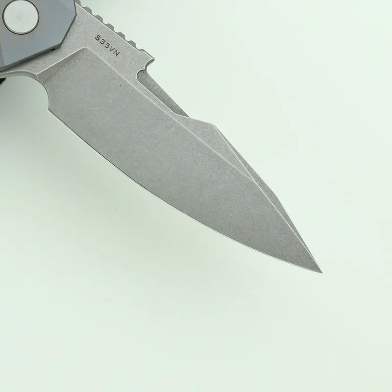 LEOPARD FLIEGEN geometrie S35VN Klinge Titan Griffe Флип складной мессер Открытый Отдых EDC Werkzeuge Jagd Wandern
