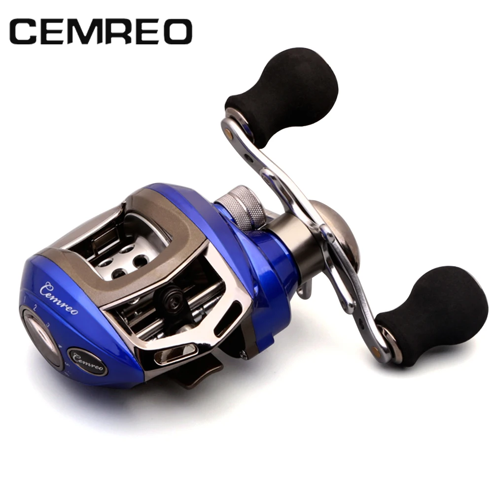 Cemreo fishing reel 11BB 6.3:1 golden red blue color available EVA handle baitcasting tackle | Спорт и развлечения