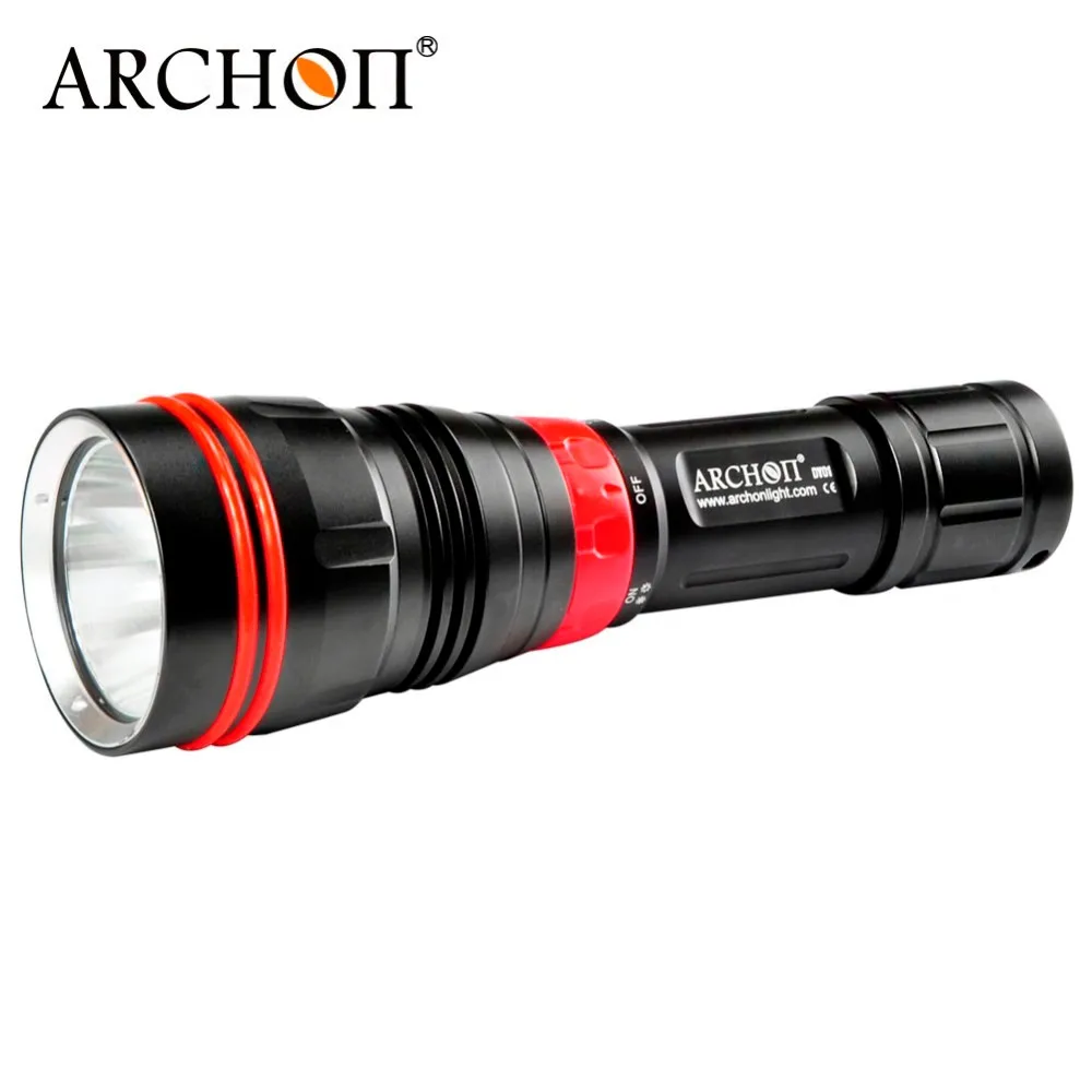 ARCHON DY01 WY07 1000 люменов 6500k CREE XP-L светодиодный Дайвинг вспышка светильник фонарь светильник с 100 м на 26650 аккумулятор и зарядное устройство