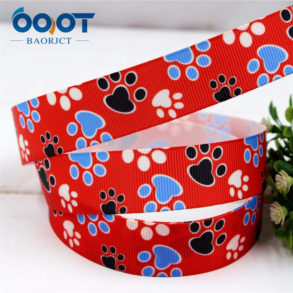 1741319 OOT BAORJCT 22mm 10yard/lot cartoon Ribbons Thermal transfer Printed grosgrain Wedding Accessories DIY handmade material | Дом и сад