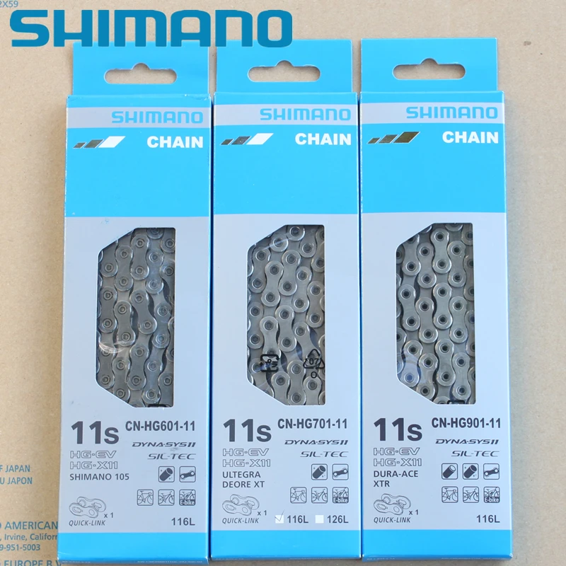 Shimano 11 S цепь HG601 HG701 CN-HG901-11 105 Ultegra XT Dura-ace XTR скоростная с быстрым соединением | Спорт
