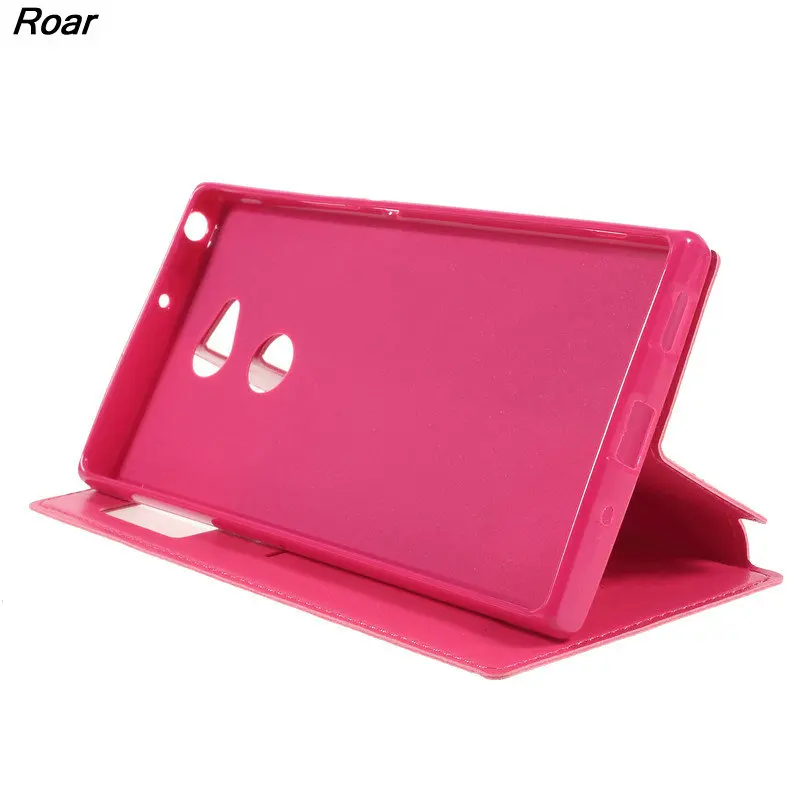 Для sony XA2 ультра случае рев Корея окном View благородный кожа флип Стенд чехол