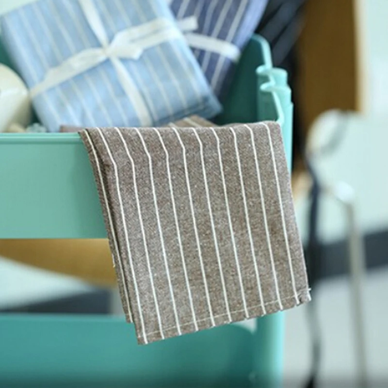 3 цвета хлопковые и льняные салфетки термоизоляционный коврик для обеденного