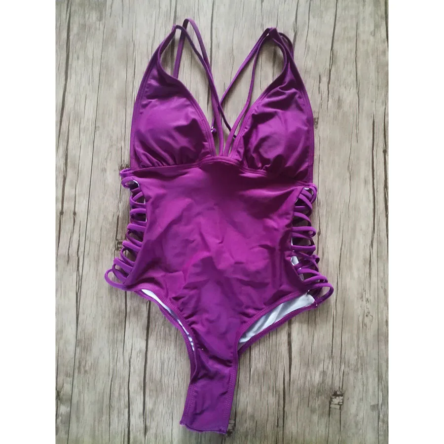 Сексуальный Бандаж цельный купальник женский 2018 высокий монокини с вырезом на