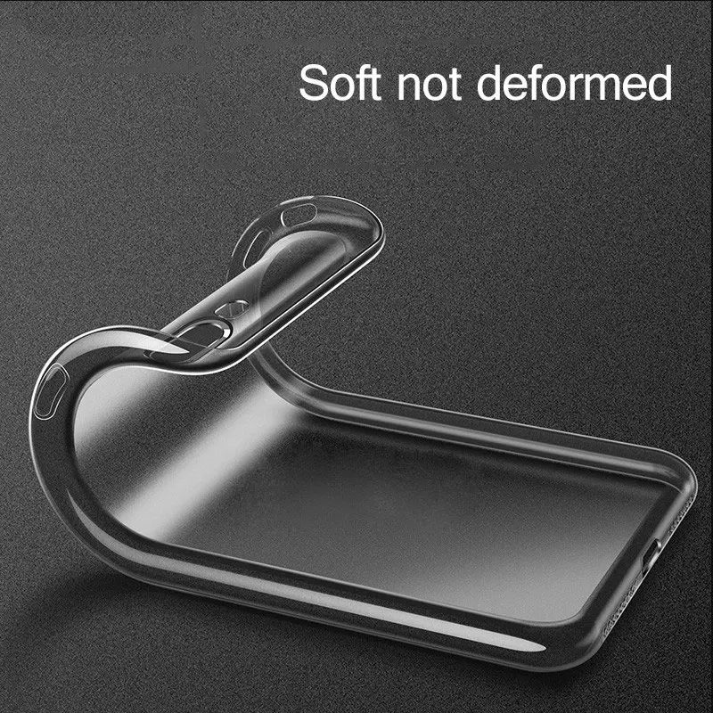 Ультратонкий Мягкий Прозрачный чехол из ТПУ для iPhone 8 7 Plus прозрачный силиконовый