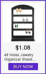 48 отверстий ювелирные изделия Организатор Стенд черный пластик серьги держатель Pesentoir модные стойки для показа сережек Etagere