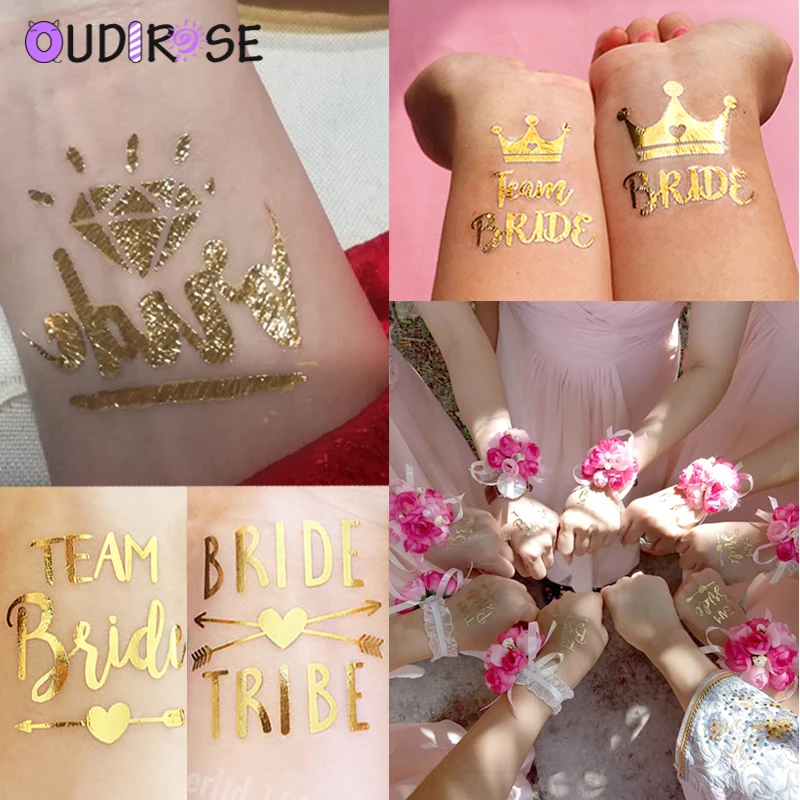 OUDIROSE 5 шт. команда для холостяков вечеринок невесты племени временная татуировка