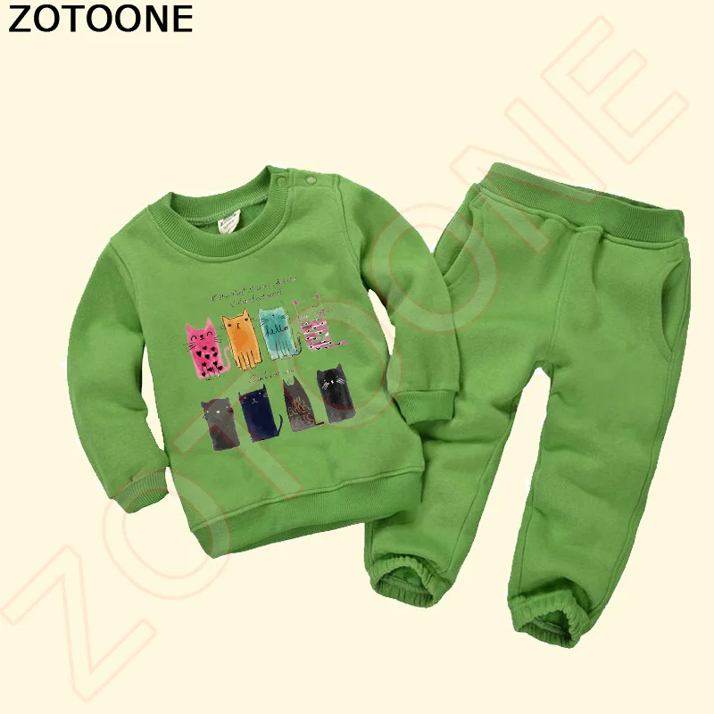 ZOTOONE кошка Железный патч куртка На переноске для детей одежда футболка шляпа