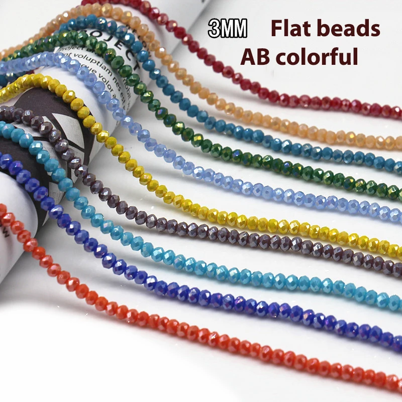 

3mm Crystal Flat Beads Czech Glass Beads For Diy Jewelry Making Small Seed Beads For Beading Jewelry For Girl Women Dropshipping