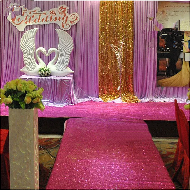 

10 meter 100cm width Wedding Glitter Sparkle Carpet Favor Valentine Party Felt Back Rug Aisle Runner 0.65mm thickness