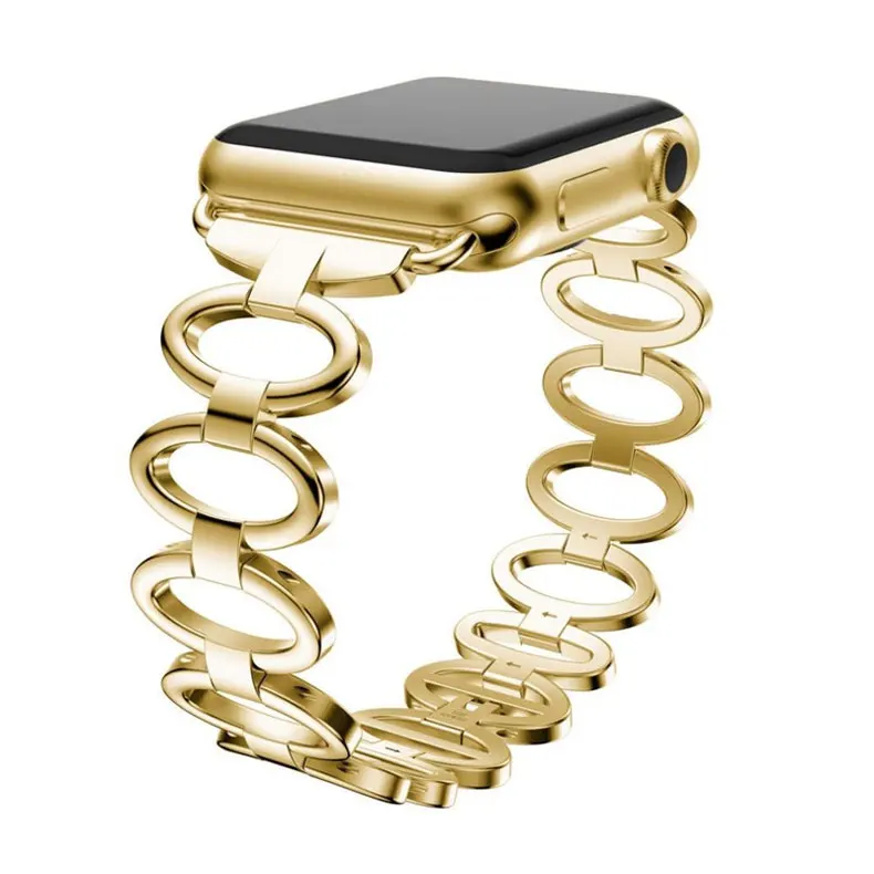 Ремешок из нержавеющей стали для Apple Watch band 44 мм 42 мм 38 мм 40 мм iwatch series 5 4 3 2 1 браслет на запястье металлический ремешок для часов