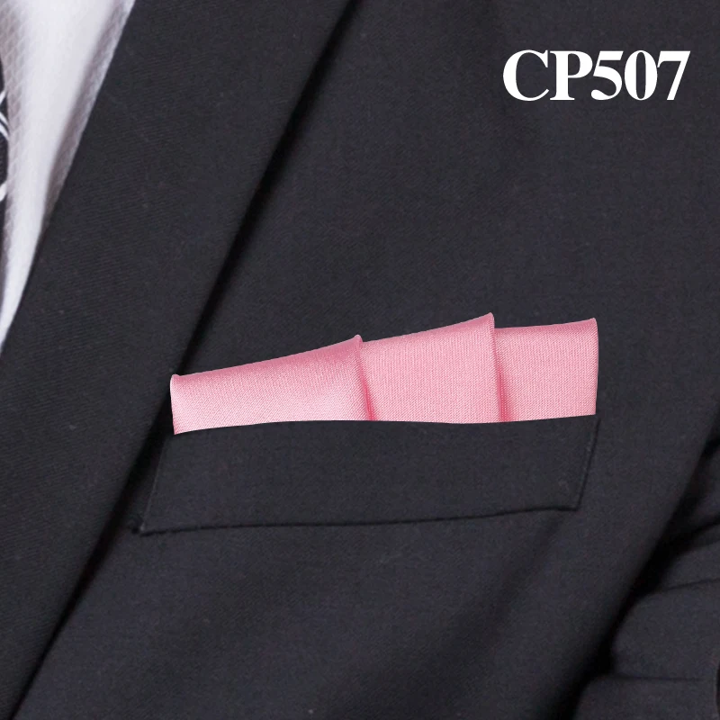 CP507 Атласный носовой платок для мужчин карамельный цвет мужские s костюмы Карманный квадратный бизнес полотенце для сундуков носовой платок - Цвет: CP507