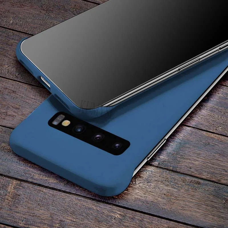 Ультра тонкие роскошные бескаркасные жесткие чехлы для samsung Galaxy S9 S10 Plus Note 9 10 S9Plus S10Plus яркие цвета задняя крышка бампер