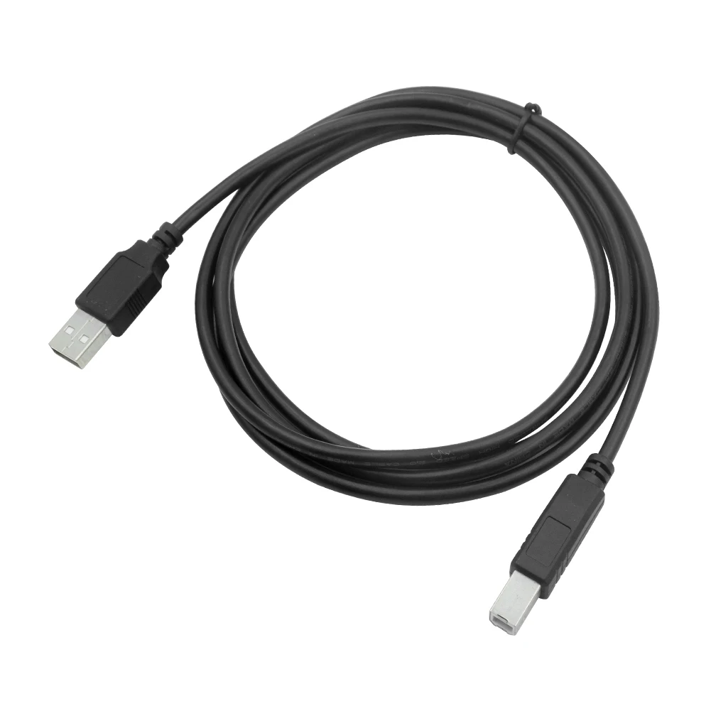 USB 2,0 кабель для принтера высокоскоростной AM к BM шнур сканера данных 1,8 м/5.91фт черный принтер этикеток ЦАП USB принтер