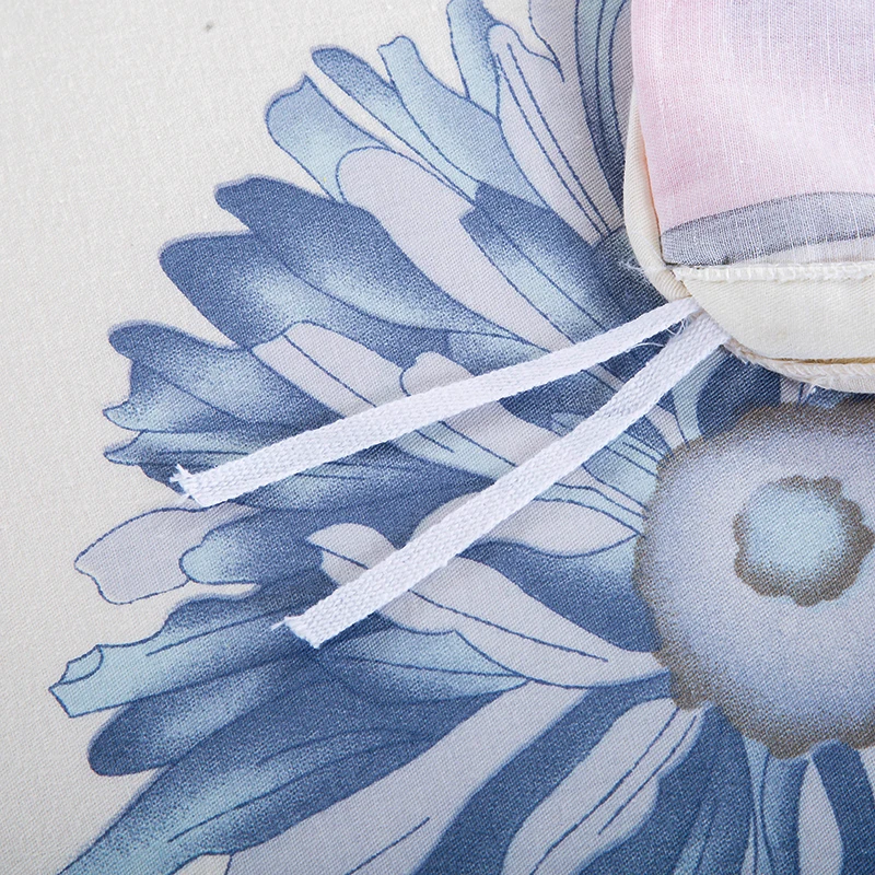 Пастораль Стиль светло желтый отпечатки узор хлопок Постельное бельё мягкие