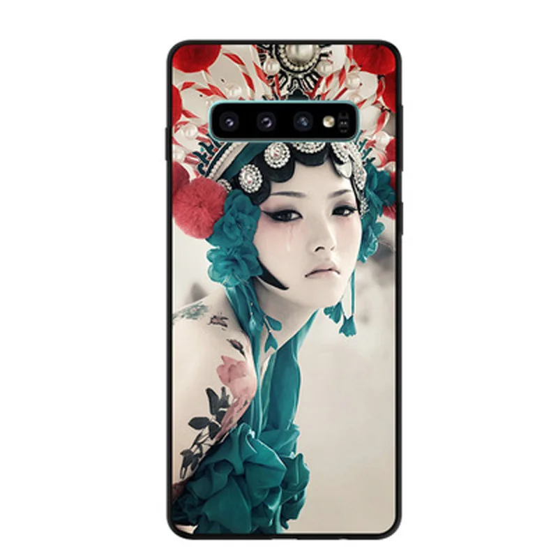 Case For Samsung Galaxy S10 Plus Cover Beautiful girl Shockproof Soft TPU Back S10+ G9750 Phone shell | Мобильные телефоны и