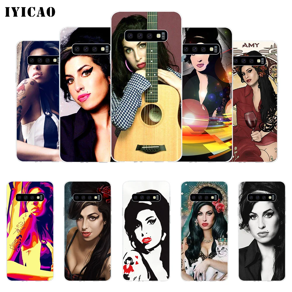 IYICAO Amy Winehouse Мягкий силиконовый чехол для телефона Samsung Galaxy S10e S10 S9 S8 Plus S7 Edge TPU