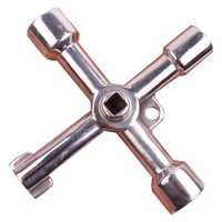 4 in 1 multiple functions within the cabinet door elevator triangular key wrench square hole key water meter valve train