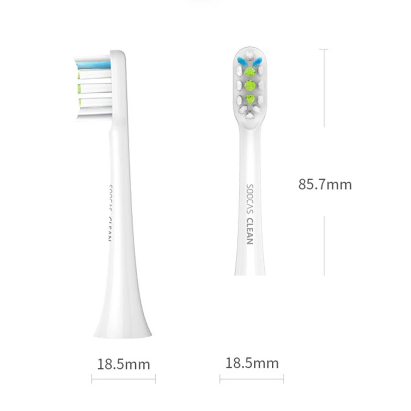 Soocas X3 X1 X5 Soocare Соник электрическая зубная щетка головки для Xiaomi насадка для зубной щетки origianl общий чистый тип головки зубной щетки
