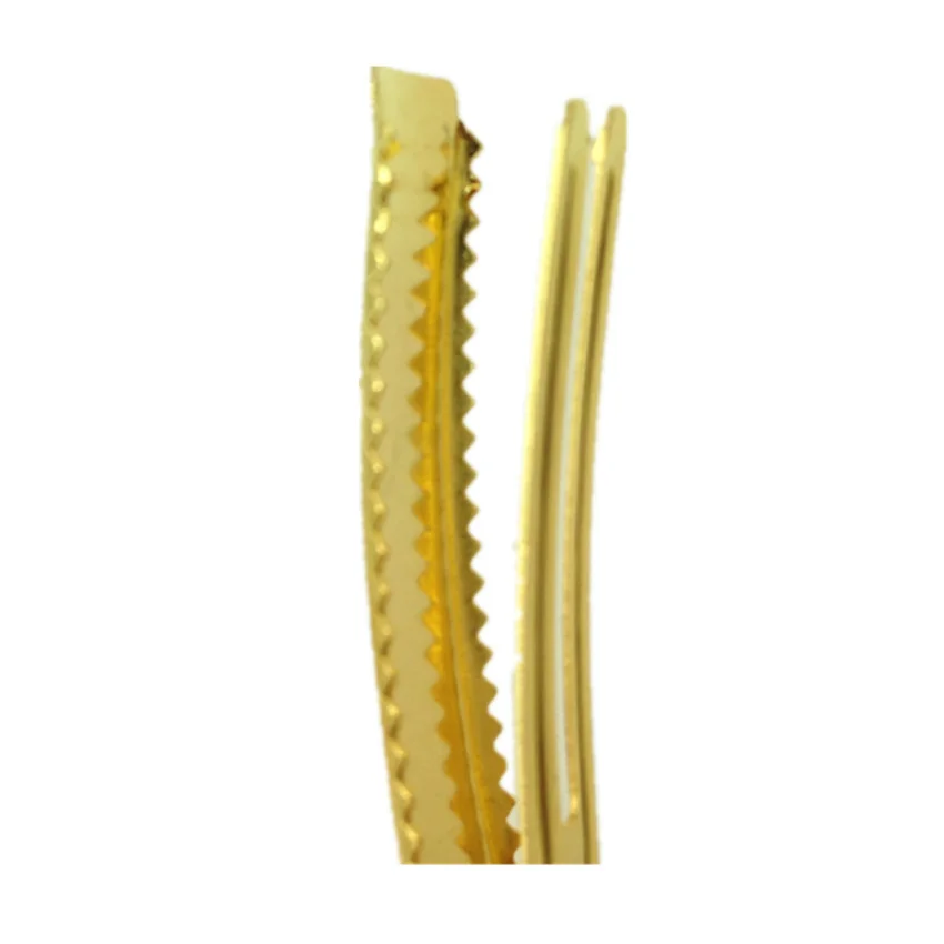100pcs/lot 35mm 50mm Gold Double Prong Metal Alligator Hair Clips Hairpins Korker Bow