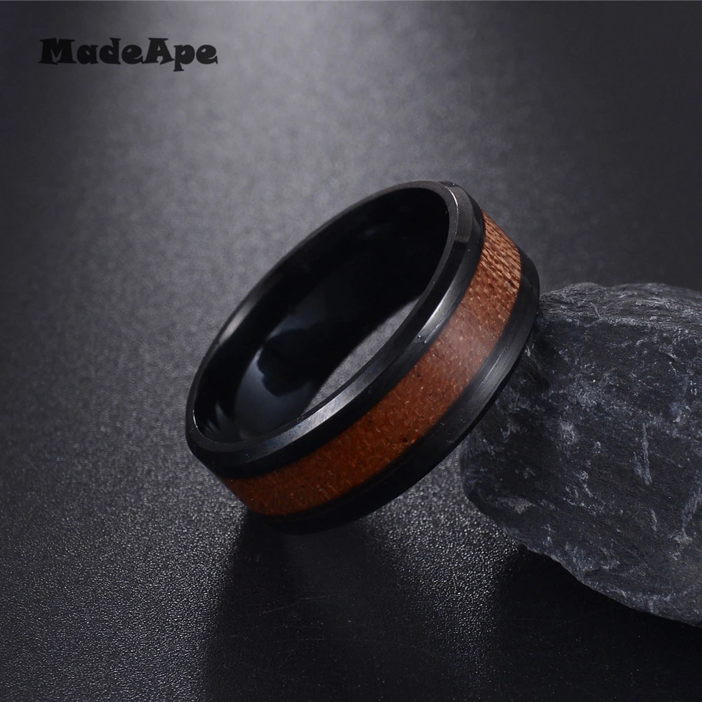 MadApe Nature Koa Padauk деревянная инкрустация искусственная кожа для мужчин и женщин