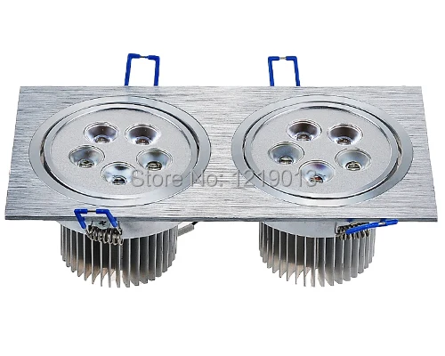 Free shipping sylvania square led downlights 10w 2*5*1W technology high down the lights CE ROHS | Лампы и освещение