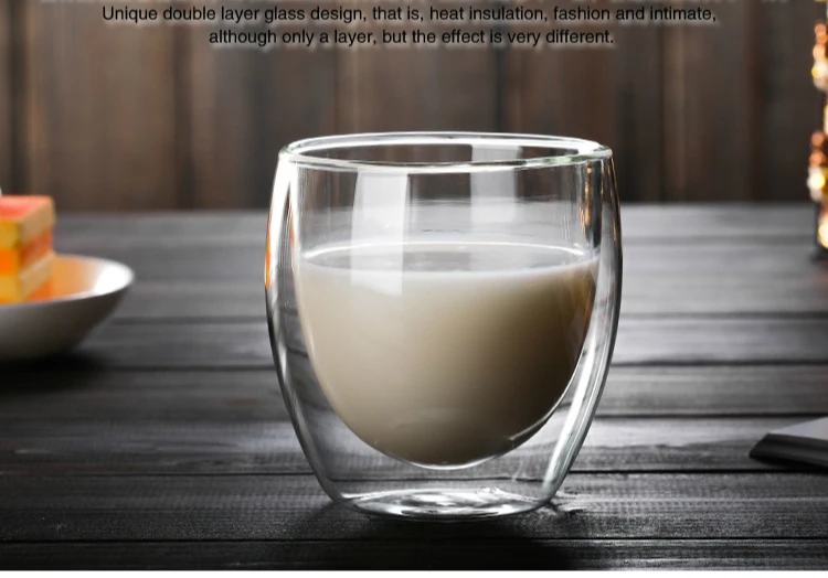 Холодный теплоизоляция Bodum Pavina дизайн двухэтажный кофе сок мороженое Десерт блеск Пинта стеклянная чашка Яйцо Тип Swig Gafas