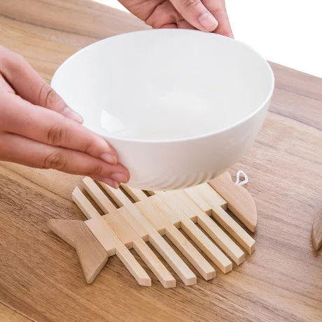 New Arrival Wooden Dining Table Placemats Pot Cup Mat Heat Insulation Kitchen Accessories Decoration Home | Дом и сад