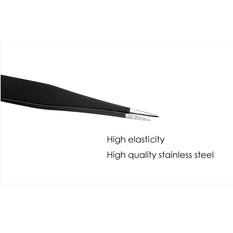 1 шт. пинцет для дизайна ногтей из антикислотной стали изогнутый Прямой щипчики