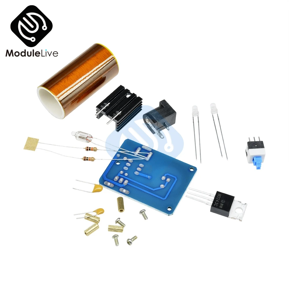 BD243 BD243C мини Тесла катушки комплект магический реквизит diy части пустые огни технологии Diy наборы электроники Модуль платы