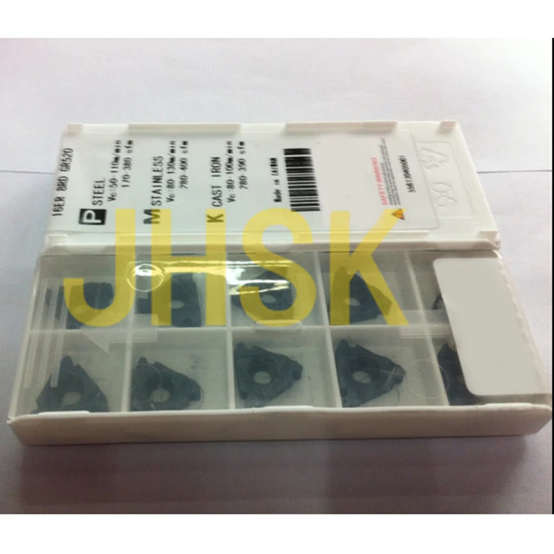 

10pcs Cassar 16ER 2.0ISO Carbide Threading Insert For Turning Tool