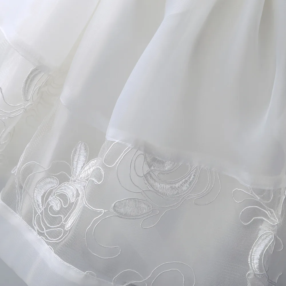 Новорожденных Крещение платье праздничное свадебное с чепчиком и мыс элегантное