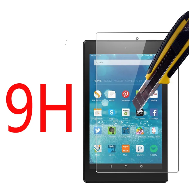 0.3mm 9H 2.5D Premium Explosion Proof Tempered Glass Screen Protector Anti-Scratch Film For Amazon Kindle New Fire HD8 2015 8.0&quot |