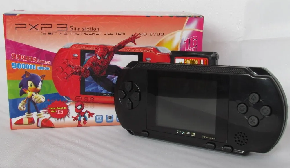 Горячие Продажи 2016 PXP3 16 бит Портативных Игровых Консолей Портативной Игровой 200 +