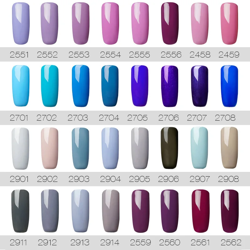 ROSALIND Гель лак для ногтей набор 7 мл Полупостоянный УФ лампа цвета замочить