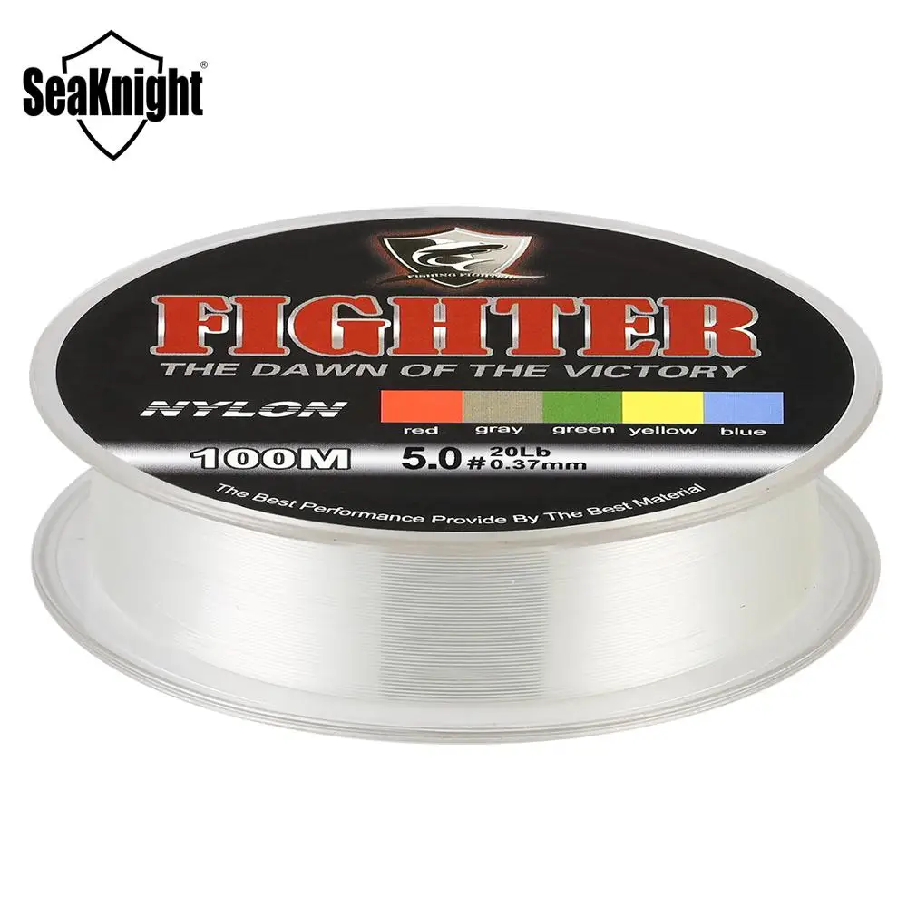 SeaKnight 100 м леска нейлоновая леска супер сильная 2-35LB монофильная леска японский материал ловля карпа пресноводная и морская рыбалка