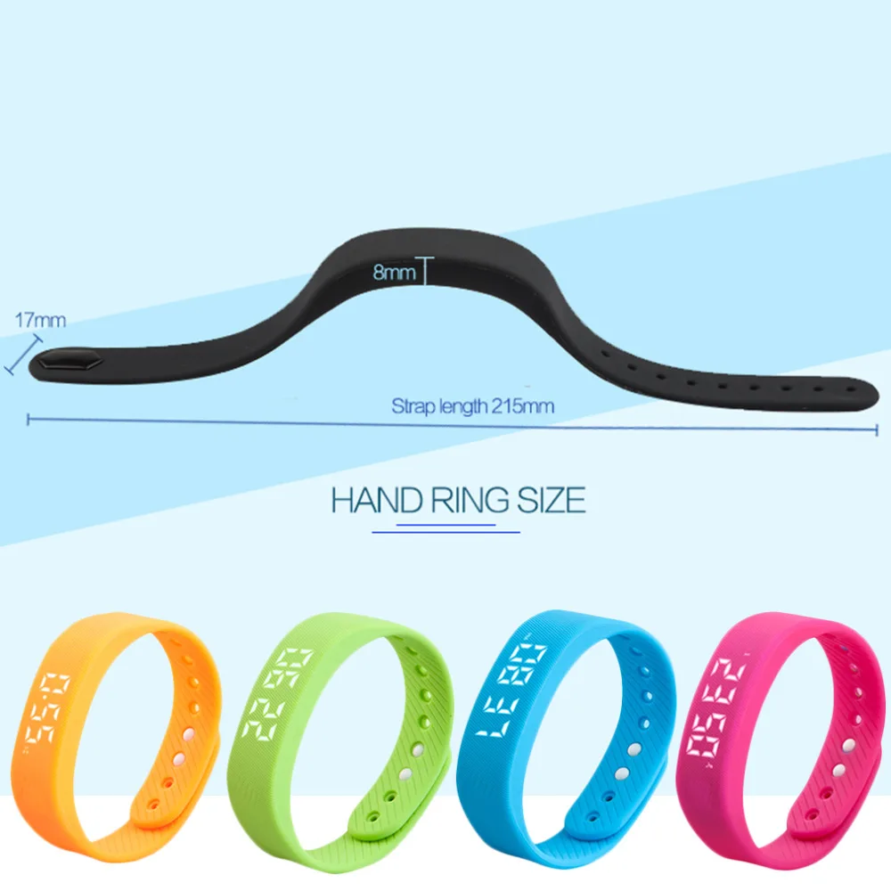 T5 светодиодный дисплей спортивный фитнес браслет умный шаг трекер счетчик шагов