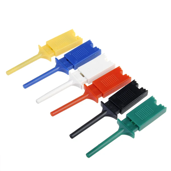 Мини Grabber SMD IC 6 цветов шт маленький Тест Крюк Зажим захватывающая одна Перемычка