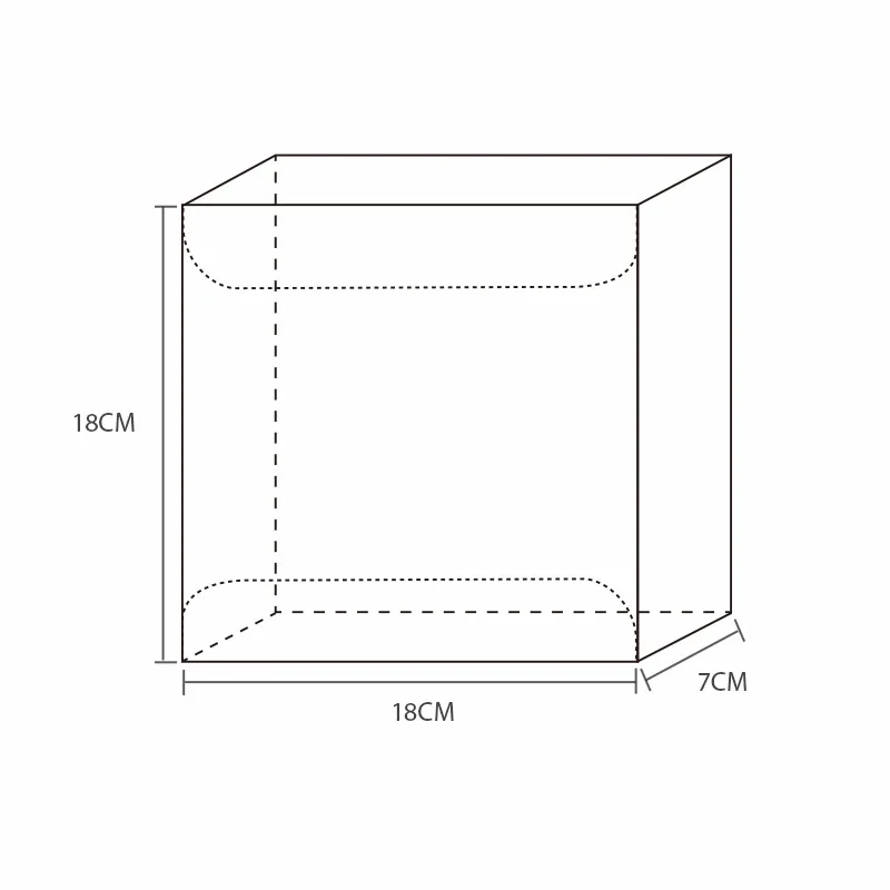 18x18x7cm BIG box PVC packaging pvc clear plastic favor boxes cube forThe cup beautiful | Дом и сад