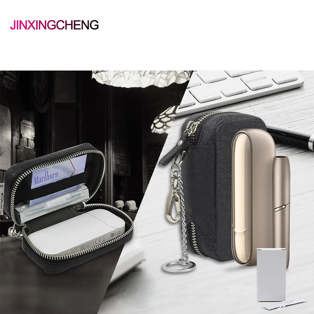 Модный чехол JINXINGCHENG с держателем для iqos 3 0 2 4 Plus кожаный переноски кошельком на