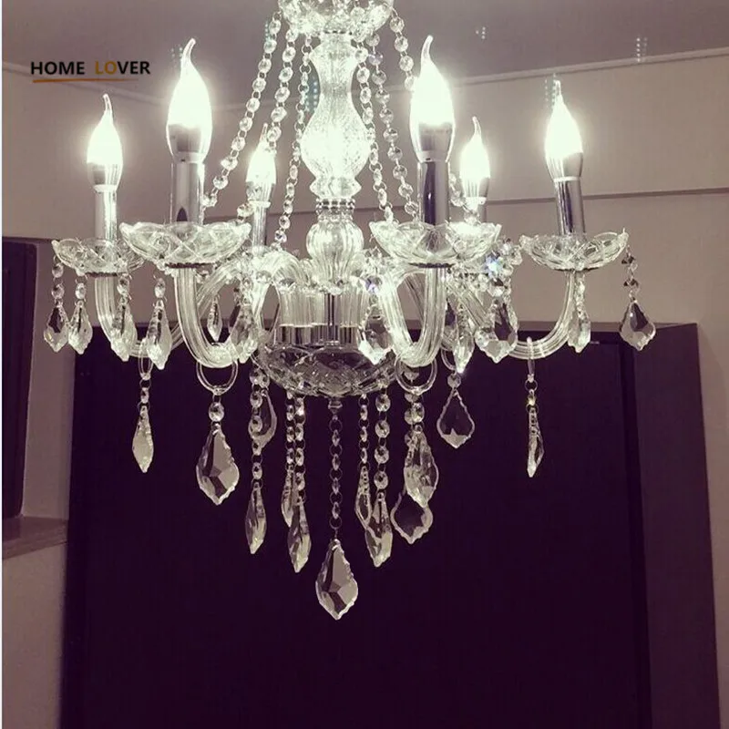 Современная хрустальная люстра светильник светильники прозрачный K9 с