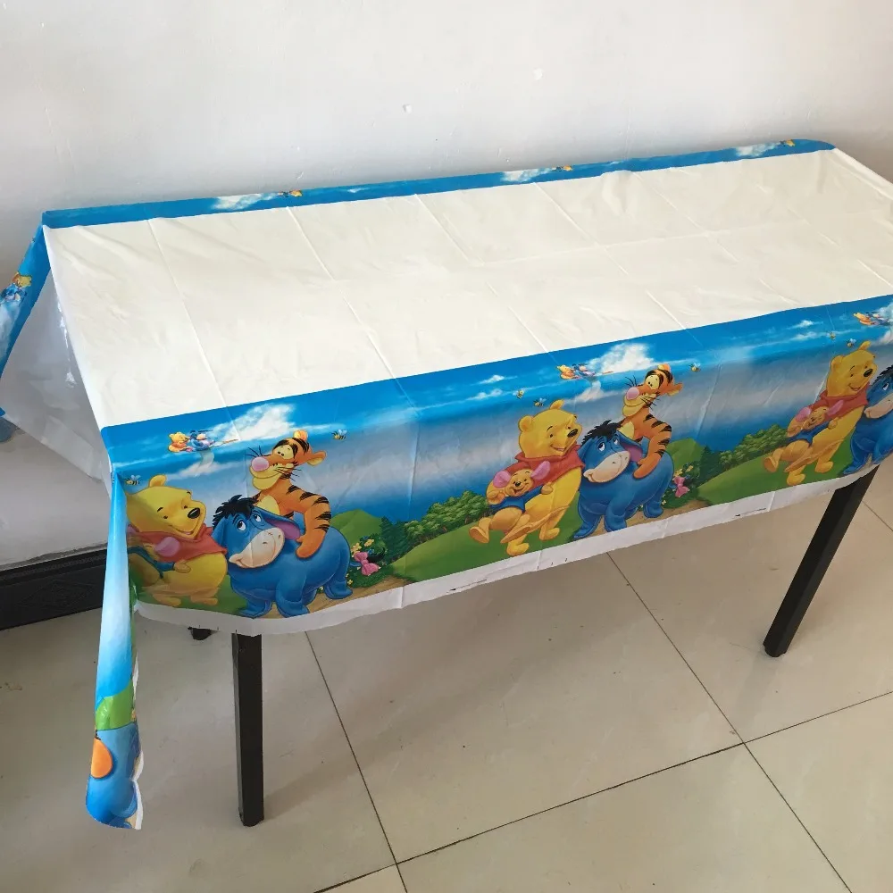 1 шт./лот вечерние скатерти с Винни пухом для детского душа пухом|party supplies|winnie poohcover