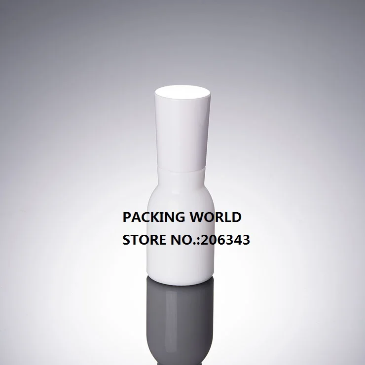 40 мл белая стеклянная бутылка с белым Пресс насосом/крышкой для