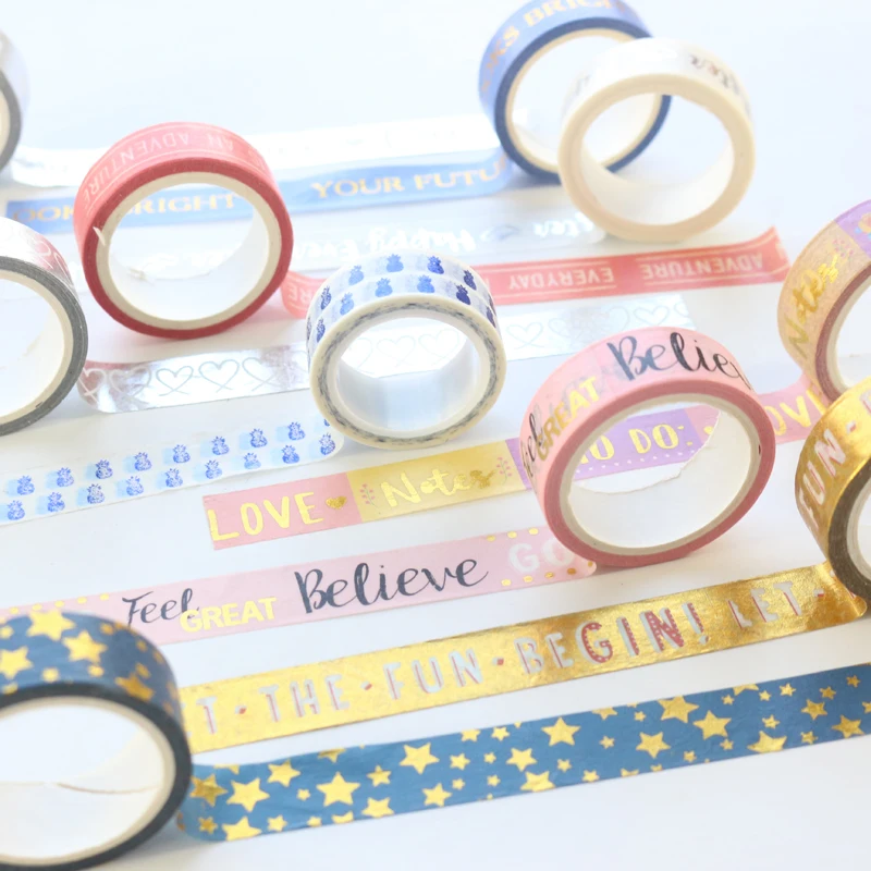 Domikee оригинальные креативные школьные студенческие декоративные ленты из фольги