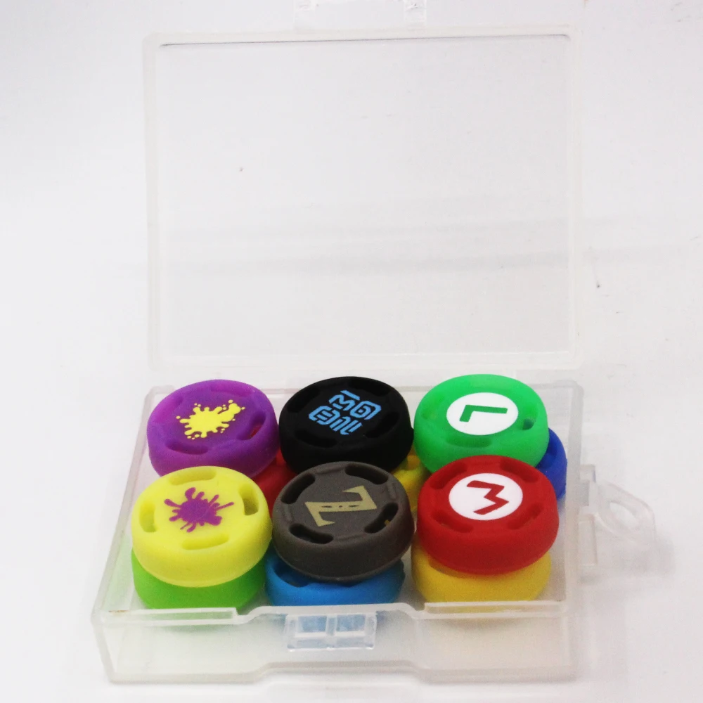12pcs game silicone analog thumb stick grips caps for nintend switch ns olde joycon controller sticks cap skin for joy con cover free global shipping