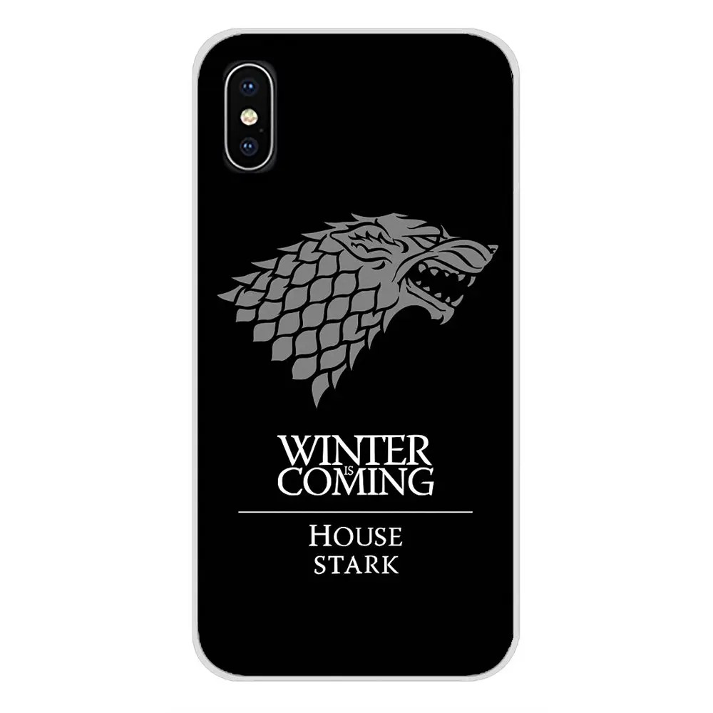 Для Apple iPhone X XR XS MAX 4 4S 5 5S 5C SE 6 6S 7 8 Plus ipod touch Игра престолов дом Старк обои мягкий