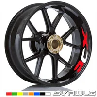 Мотоцикл Стиль Ступица колеса шины Светоотражающая наклейка на машину