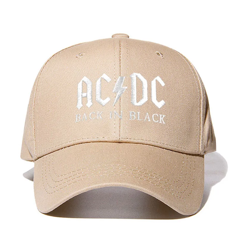 Бейсбольная кепка AC/DC в стиле рок, хип-хоп, Мужская бейсболка с вышитыми буквами, Повседневная Кепка для диджея, рок, папы, Прямая поставка