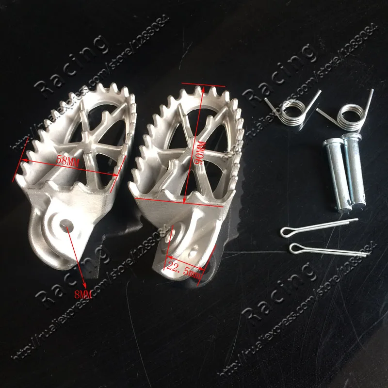Педали из нержавеющей стали для ног ktm250 crf250(2001 2009) Dirt Bike Motorcycle бесплатная